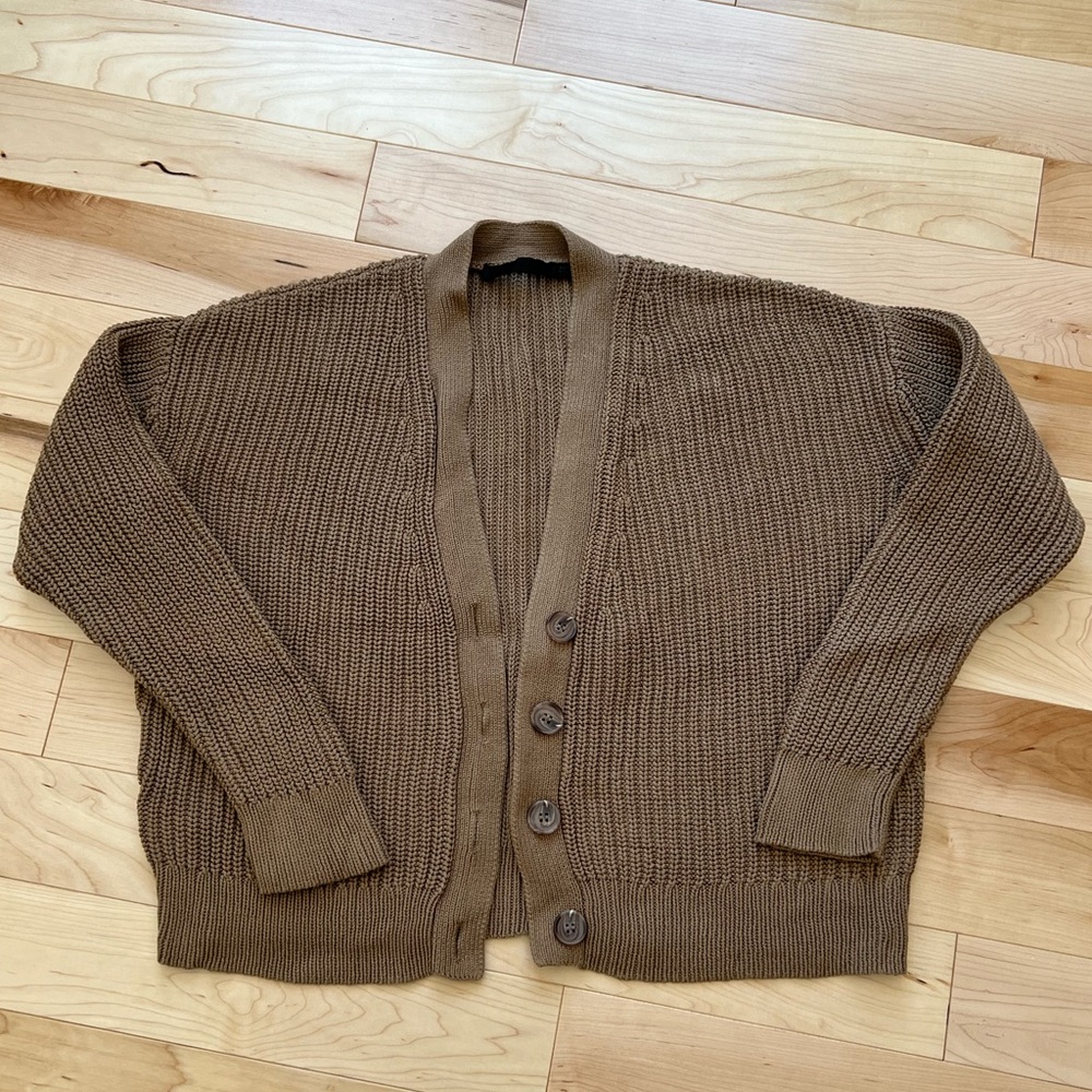 Jenni Kayne Cropped Cotton Cocoon Cardigan
